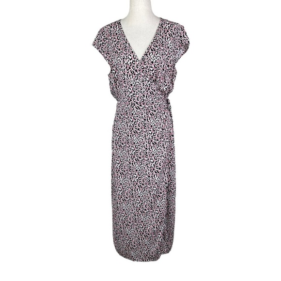 J Crew Animal Print Wrap Dress - Picture 1 of 11